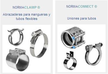 Abrazaderas para mangueras tubos flexibles  marca norma